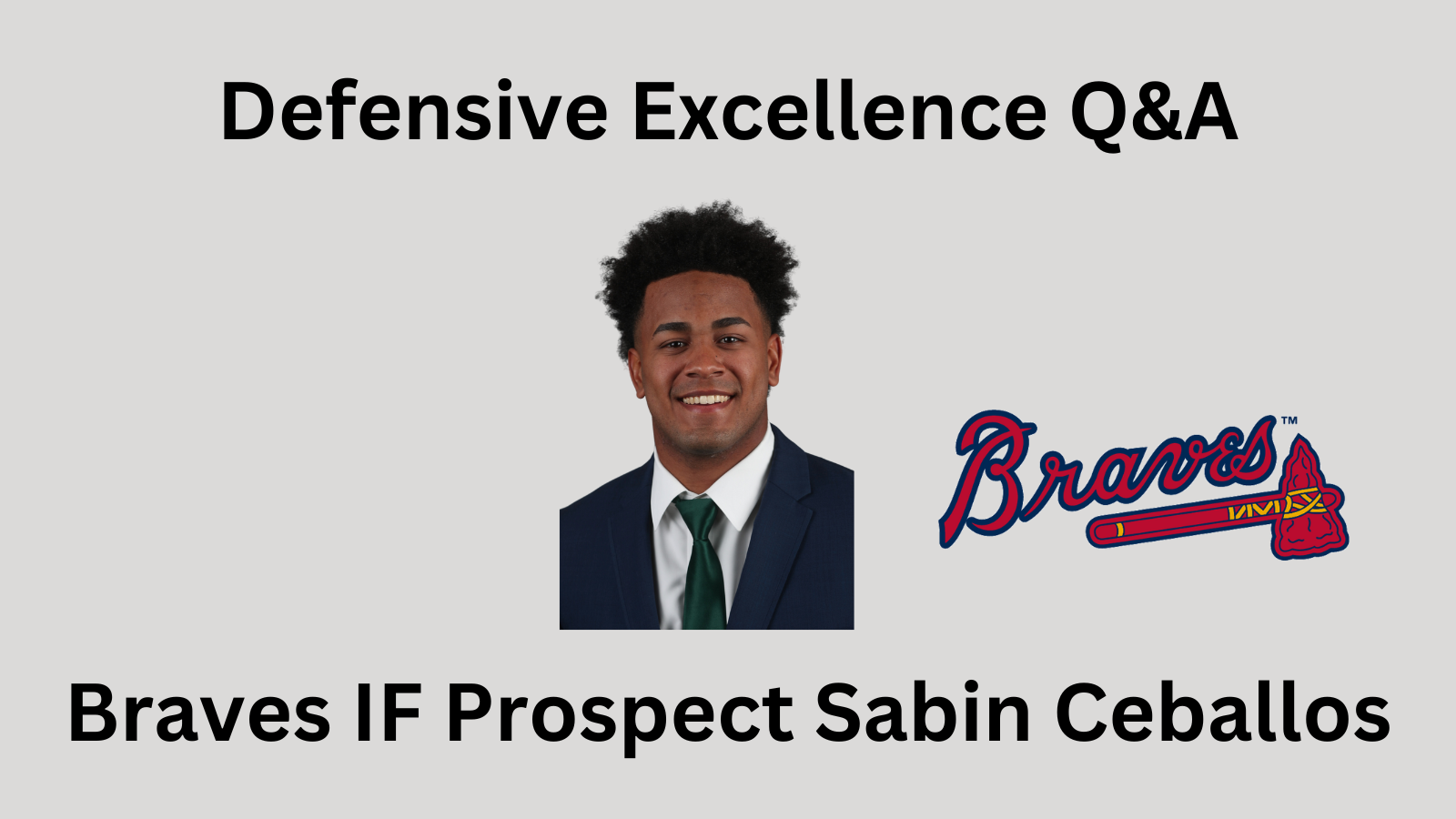 Defensive Excellence Q&A with Braves Prospect Sabin Ceballos
