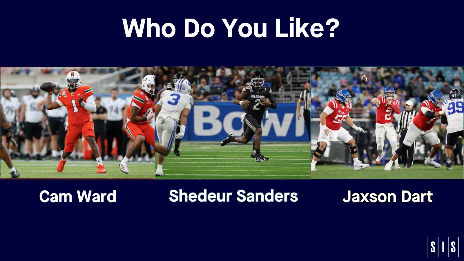 A Comparison of the Top 3 QBs in the 2025 NFL Draft Class