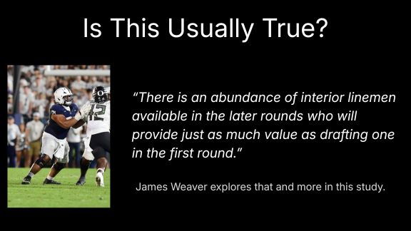 Study: Evaluating Positional Value in the First Round of the NFL Draft